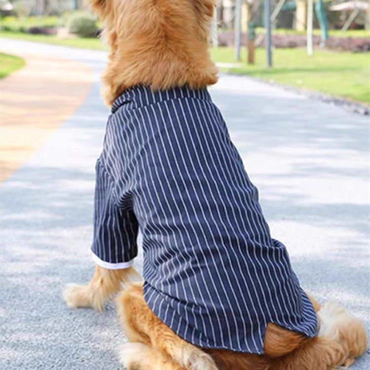 HKM-9444541 Navy Blue Casual Dog Coat for Large Breeds ¨C Sizes 3XL to 7XL