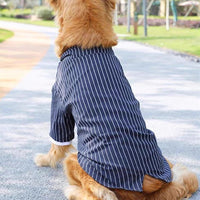 HKM-9444541 Navy Blue Casual Dog Coat for Large Breeds ¨C Sizes 3XL to 7XL