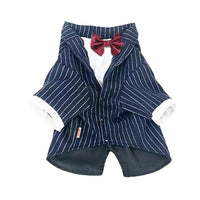 HKM-9444541 Navy Blue Casual Dog Coat for Large Breeds ¨C Sizes 3XL to 7XL
