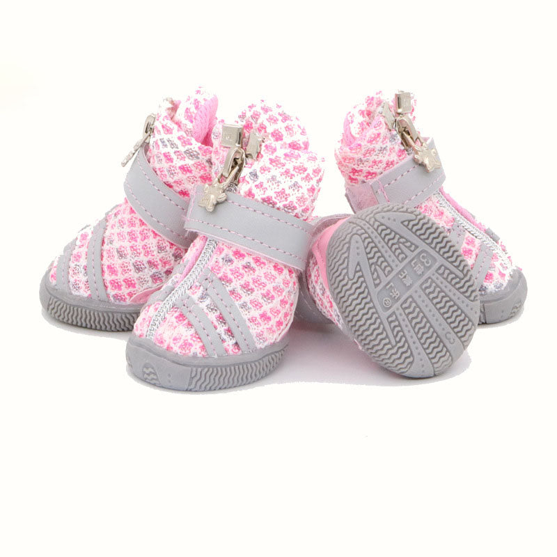 HKM-9444797 Breathable Dog Shoes for Small and Medium-Sized Pets in Colorful Designs