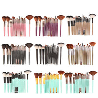 HKM-944531 18-Piece Makeup Brush Set with Blush, Lip, and Fan Brushes for Professional Use
