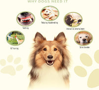 HKM-9445437 Durable Strawberry Dog Chew Toy - Interactive Treat Dispenser for Dental Care and Mental Enrichment