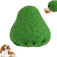 HKM-9445437 Durable Strawberry Dog Chew Toy - Interactive Treat Dispenser for Dental Care and Mental Enrichment