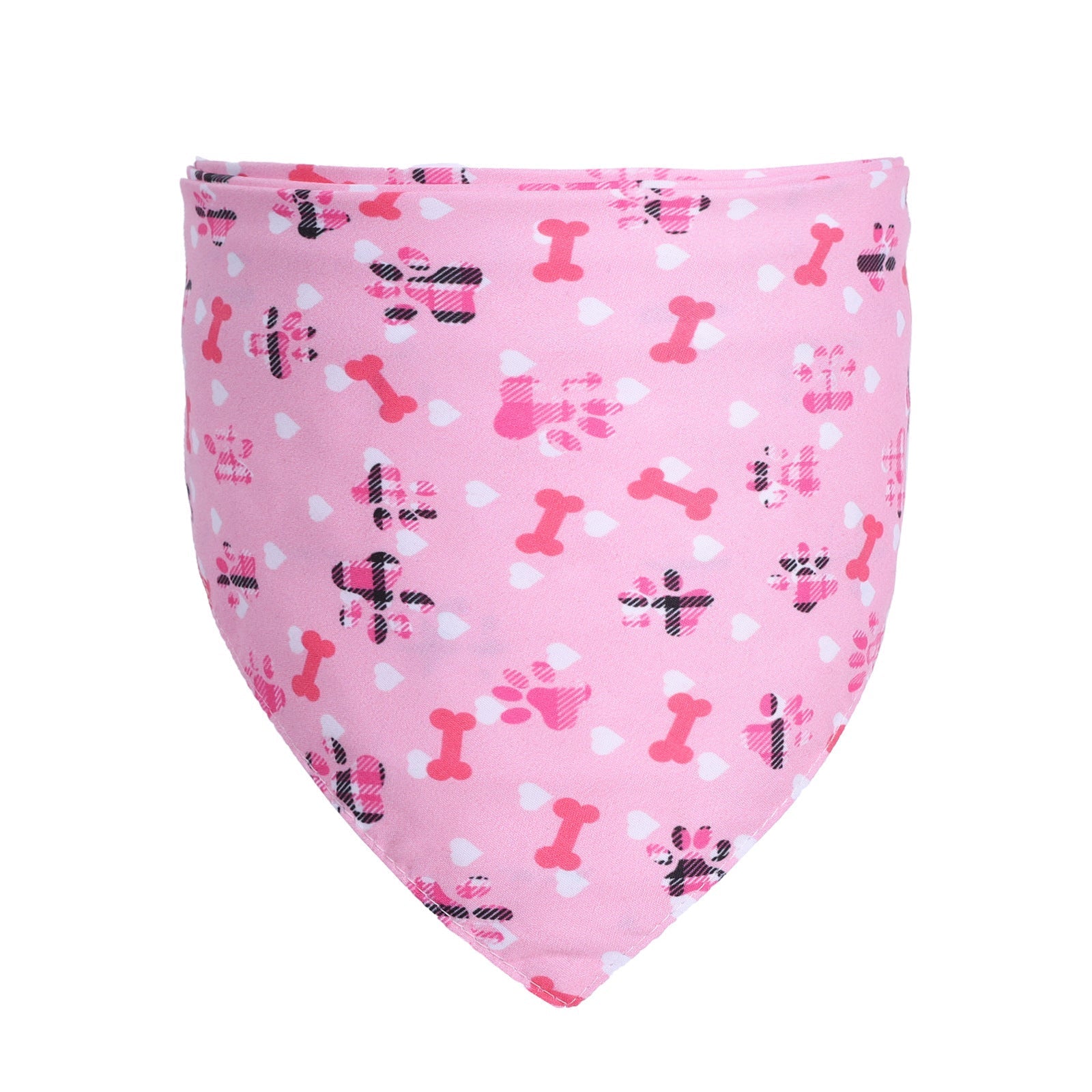 HKM-9445565 Pet Triangle Scarf for Dogs and Cats - Polyester, Adjustable Neck Size 25-48CM, Suitable for All Seasons