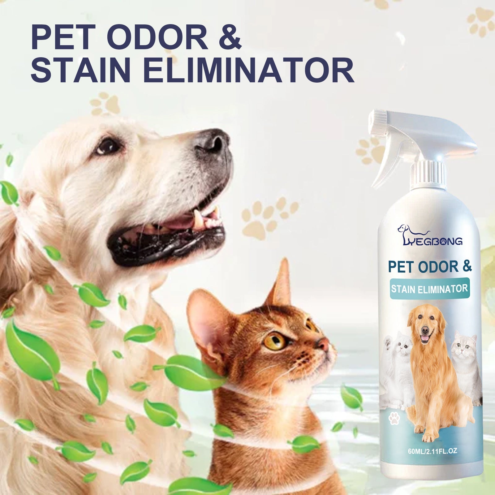 HKM-9445821 Pet Deodorization Spray for Dogs and Cats - 60ml Cleaning and Freshening Solution