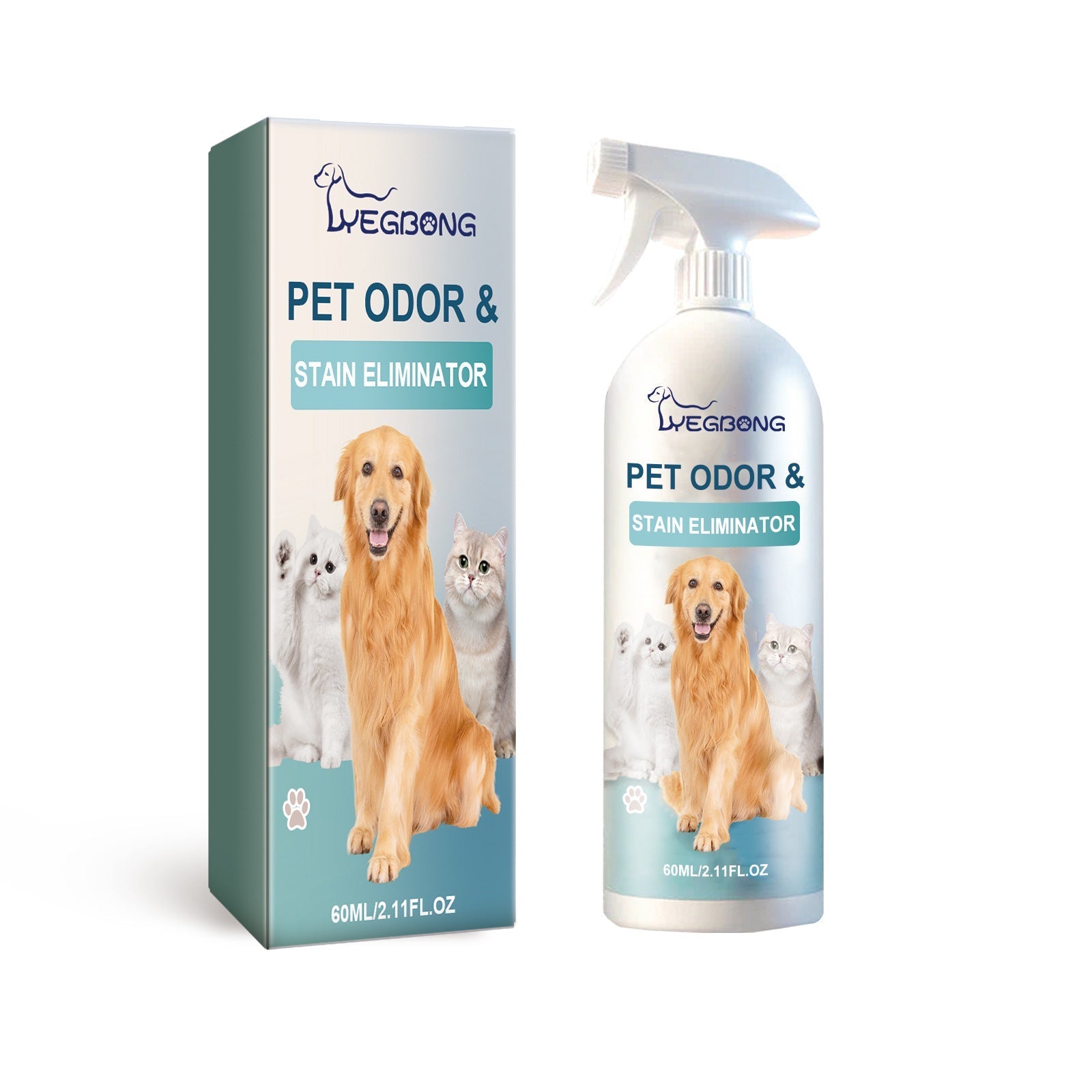 HKM-9445821 Pet Deodorization Spray for Dogs and Cats - 60ml Cleaning and Freshening Solution