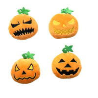 HKM-9446589 Halloween Pumpkin Cat Toy - Bite-Resistant Plush Molar Relief Stuffy for Pets