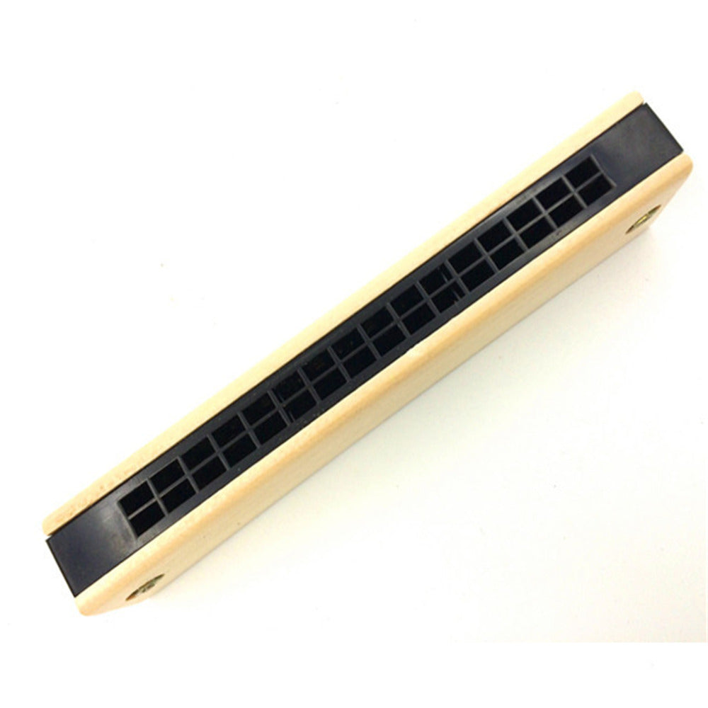 HKM-944723 Children's Wooden Harmonica - Classic Musical Instrument for Kids