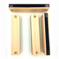HKM-944723 Children's Wooden Harmonica - Classic Musical Instrument for Kids