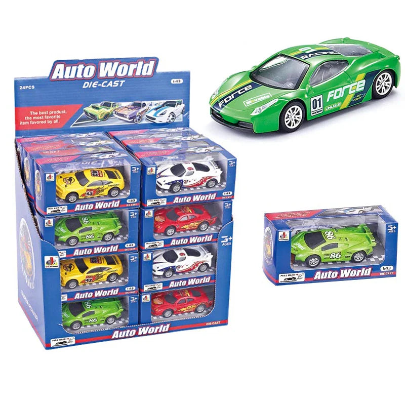 HKM-944723 Pull Back 1:43 Scale Die Cast Vehicle Model Car for Children