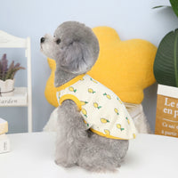 HKM-9448509 Casual Cotton Lemon Vest for Spring and Summer Small to XXL Pet Clothing