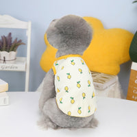 HKM-9448509 Casual Cotton Lemon Vest for Spring and Summer Small to XXL Pet Clothing
