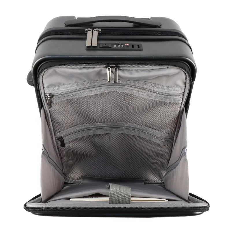 HKM-944851 20-Inch ABS PC Cabin Travel Trolley Case with Laptop Compartment