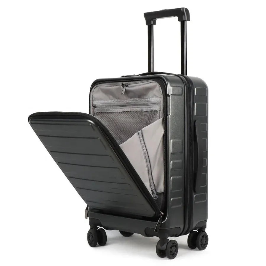 HKM-944851 20-Inch ABS PC Cabin Travel Trolley Case with Laptop Compartment