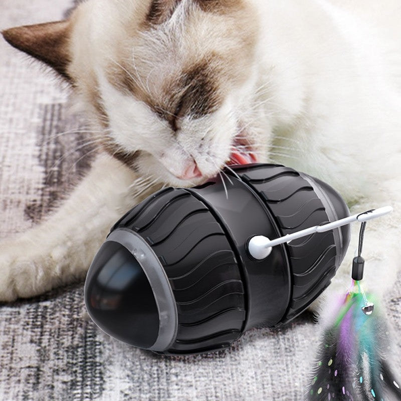 HKM-9448765 Intelligent Electric Cat Teaser for Interactive Play with USB Charging