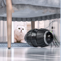 HKM-9448765 Intelligent Electric Cat Teaser for Interactive Play with USB Charging