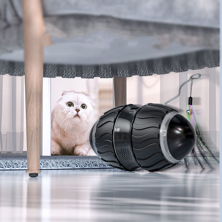 HKM-9448765 Intelligent Electric Cat Teaser for Interactive Play with USB Charging