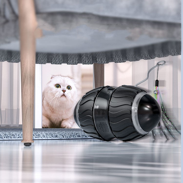 HKM-9448765 Intelligent Electric Cat Teaser for Interactive Play with USB Charging