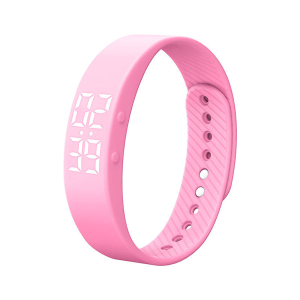 HKM-944979 Silicone Sports Pedometer Bracelet in Multiple Colors for Students