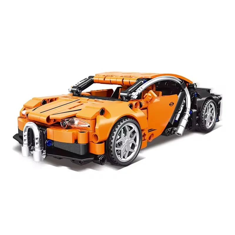 HKM-945107 Building Blocks Racing Car Toy Set with Pull Back Function for Ages 2 and Up