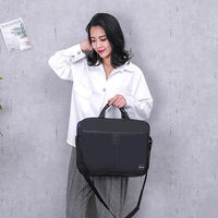 HKM-945171 Customizable Black Waterproof Nylon Laptop Bag with Logo Option