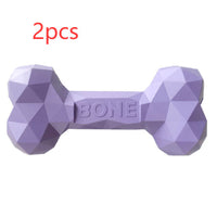 HKM-9452349 Durable Rubber Bone Toy for Dogs - Teeth Grinding & Cleaning, Interactive Puzzle, Multiple Sizes Available