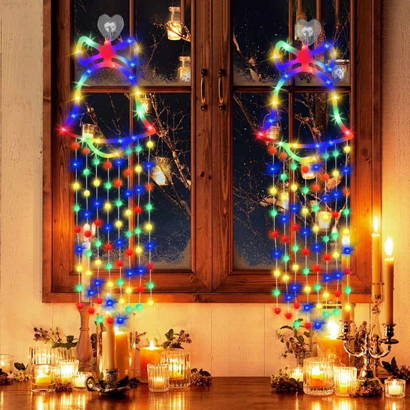 HKM-945235 USB Powered Christmas Bell Hanging Lamp for Tree Decoration