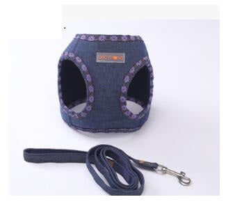 HKM-9452989 Dog Trail Vest with Protective Chest Strap - Adjustable, Durable, Available in Various Stylish Patterns and Sizes S-XL