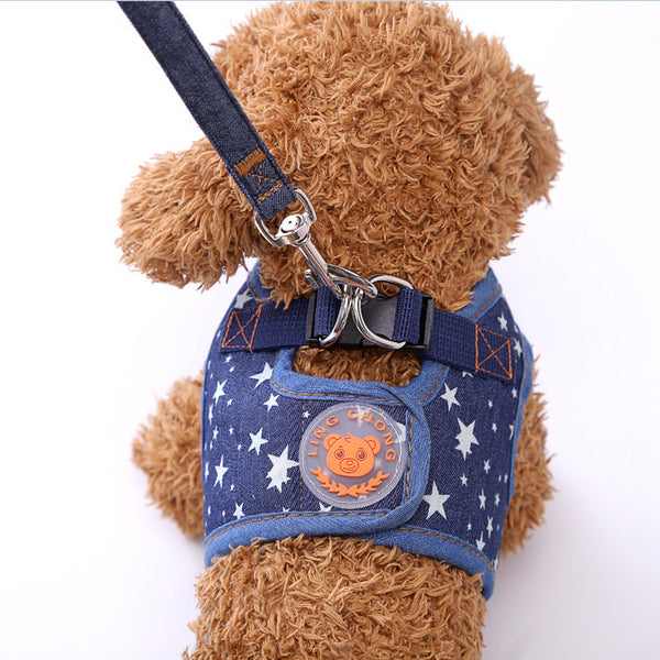 HKM-9452989 Dog Trail Vest with Protective Chest Strap - Adjustable, Durable, Available in Various Stylish Patterns and Sizes S-XL
