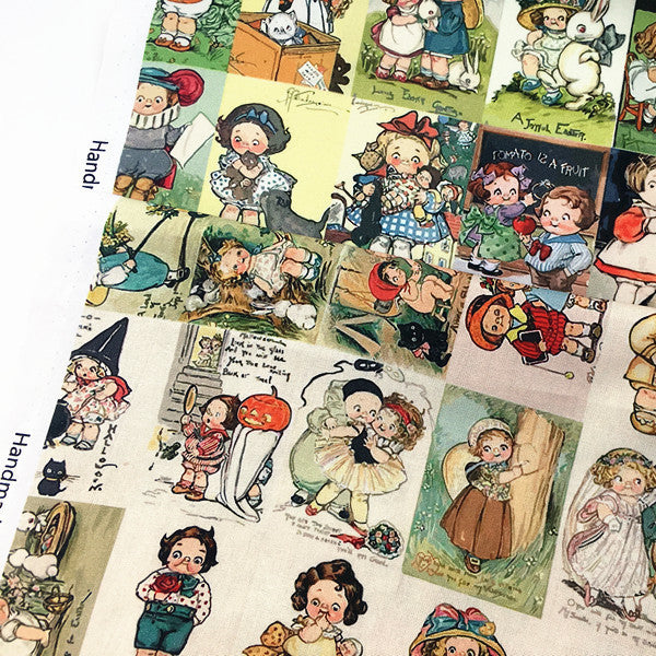 HKM-945299 Cartoon Tomato Soup Print Cotton Fabric for Children’s Clothing and DIY Projects