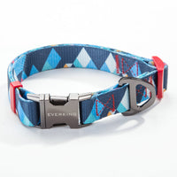 HKM-9453501 Geometric Pattern Polyester Pet Leash and Collar Set