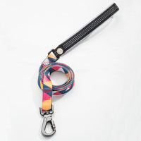 HKM-9453501 Geometric Pattern Polyester Pet Leash and Collar Set