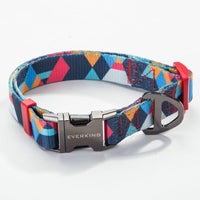 HKM-9453501 Geometric Pattern Polyester Pet Leash and Collar Set