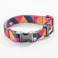 HKM-9453501 Geometric Pattern Polyester Pet Leash and Collar Set