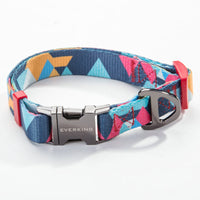 HKM-9453501 Geometric Pattern Polyester Pet Leash and Collar Set