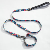 HKM-9453501 Geometric Pattern Polyester Pet Leash and Collar Set