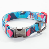 HKM-9453501 Geometric Pattern Polyester Pet Leash and Collar Set
