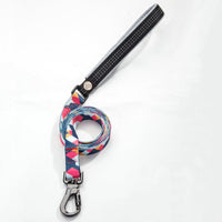 HKM-9453501 Geometric Pattern Polyester Pet Leash and Collar Set