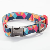 HKM-9453501 Geometric Pattern Polyester Pet Leash and Collar Set