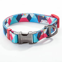 HKM-9453501 Geometric Pattern Polyester Pet Leash and Collar Set