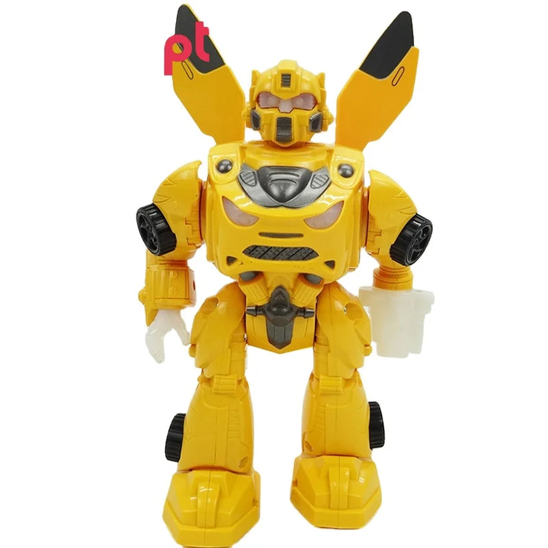 HKM-945427 Educational Light & Sound Robot Toy for Kids Aged 2-4 Years, Battery Operated Interactive Features, Fun Design