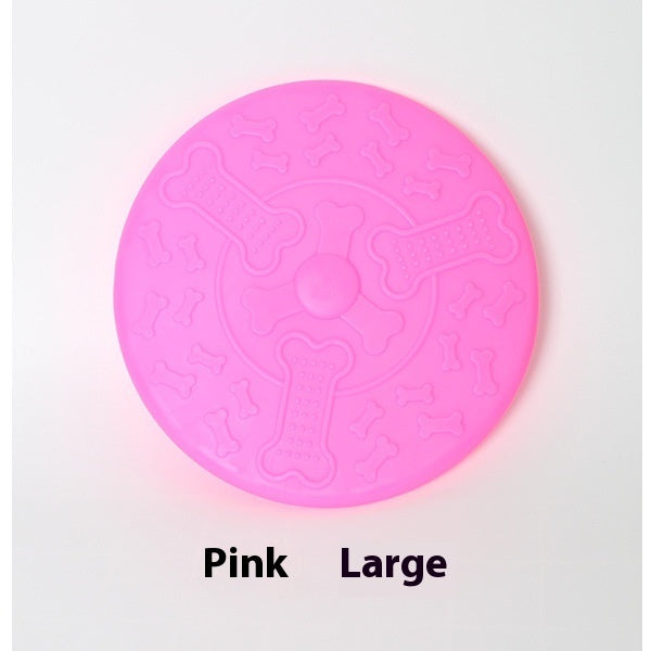 HKM-9454525 Small and Large Rubber Frisbees for Dogs - Multiple Colors Available