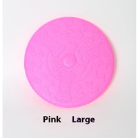 HKM-9454525 Small and Large Rubber Frisbees for Dogs - Multiple Colors Available