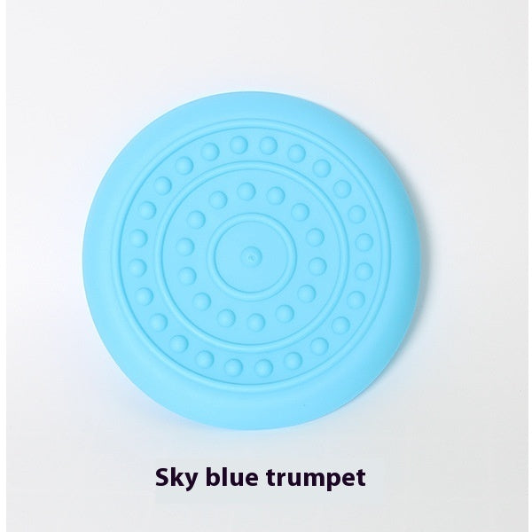 HKM-9454525 Small and Large Rubber Frisbees for Dogs - Multiple Colors Available