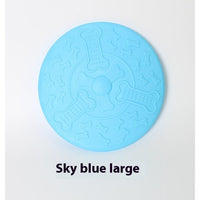 HKM-9454525 Small and Large Rubber Frisbees for Dogs - Multiple Colors Available