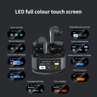 HKM-945619 Wireless Earbuds with ANC, LED Battery Indicator, Sports Microphone, Compatible with Mobile Devices, In-Ear Style