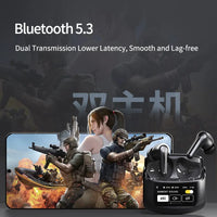 HKM-945619 Wireless Earbuds with ANC, LED Battery Indicator, Sports Microphone, Compatible with Mobile Devices, In-Ear Style