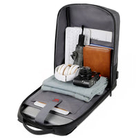 HKM-945683 Adjustable Large Capacity Outdoor Laptop Backpack with USB Charging Port for Travel and Office Use