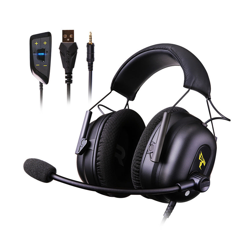 HKM-945683 Dynamic Sound Headset with Universal Compatibility - Model 936, Black