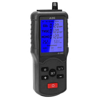HKM-945811 Air Quality Tester with LCD - CO2, TVOC, HCHO Meter, Thermometer, and Humidity Monitor with Lithium Battery